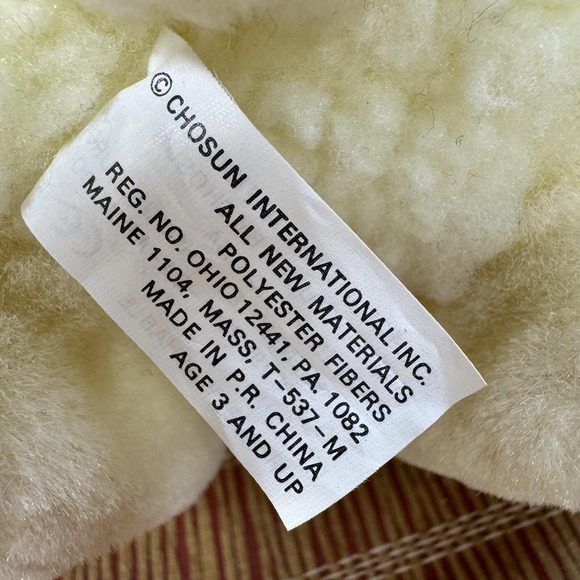 Vtg Chosun Lamb Plush Stuffed Animal Mom & Baby Floral Pouch Sheep‎ Pretend Play - Picture 4 of 8
